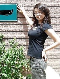 Naughtiest korean businesswoman likes posing
